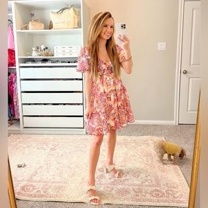 Paisley babydoll dress